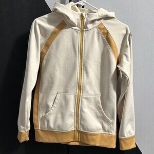 Burton Cream/Mustard Full Zip Fleece-Lined Hoodie Women's Size M